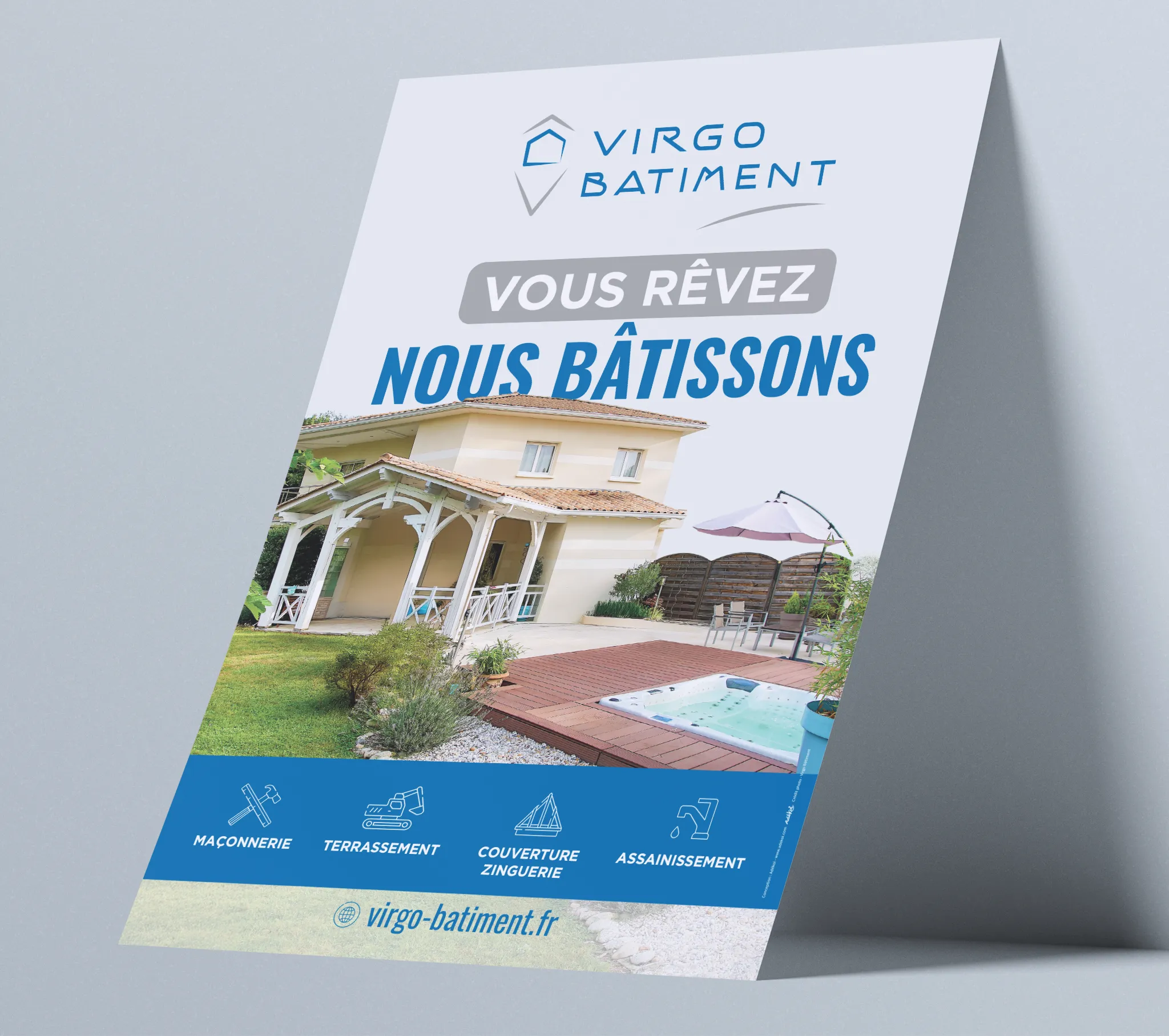 Creation affiche maconnerie Perigueux