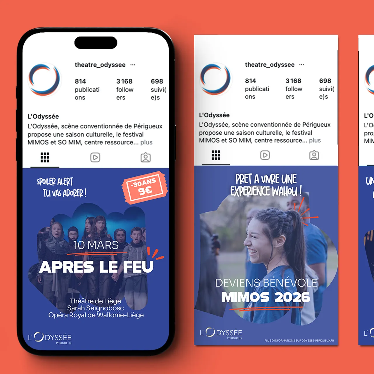 publications réseaux sociaux théâtre périgueux