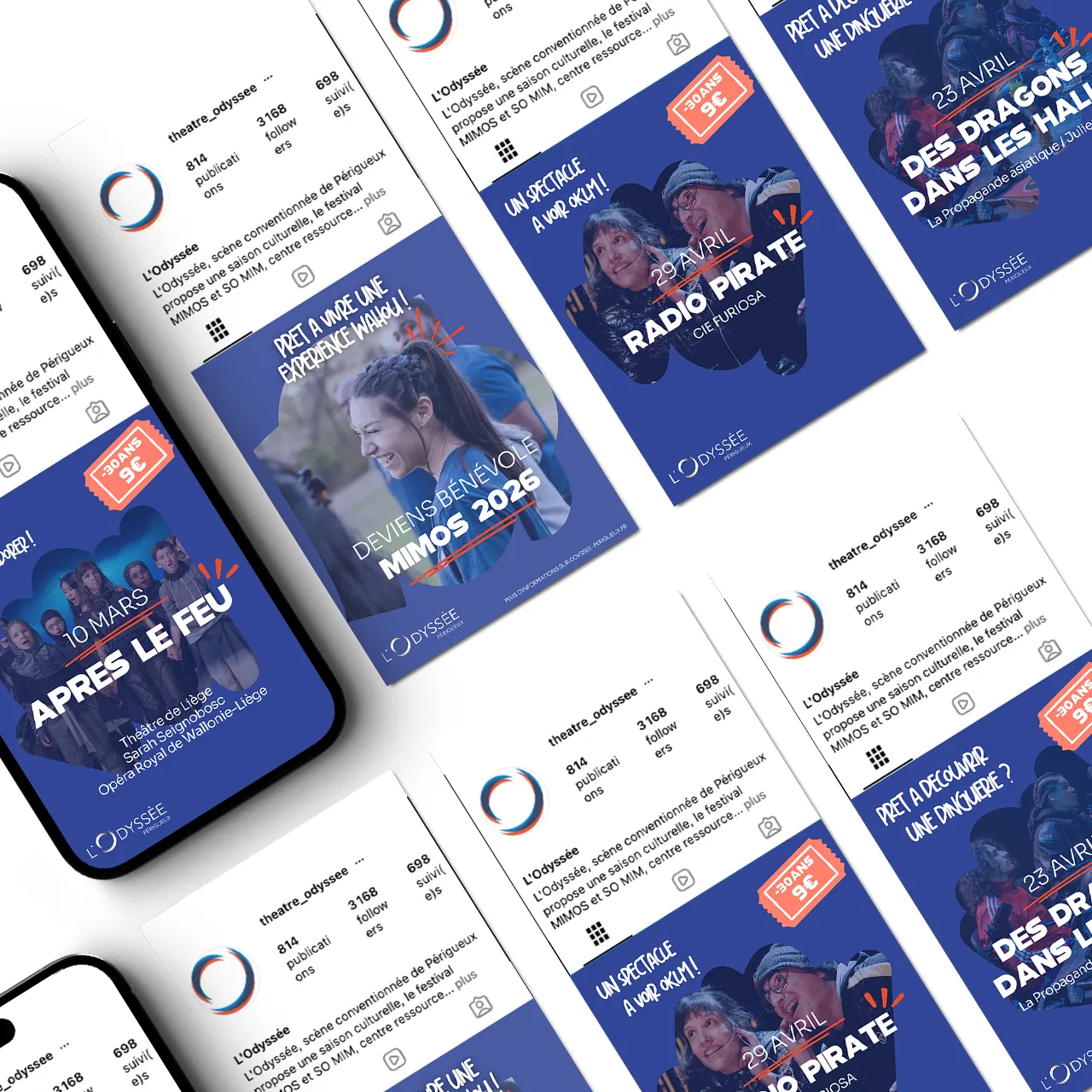 publications réseaux sociaux théâtre périgueux