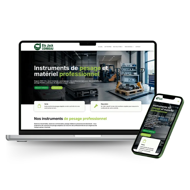 création site web solution pesage professionnel périgueux