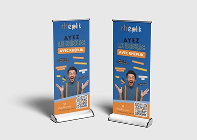 Création roll up – Rheplik –Conseil RH à Sanilhac